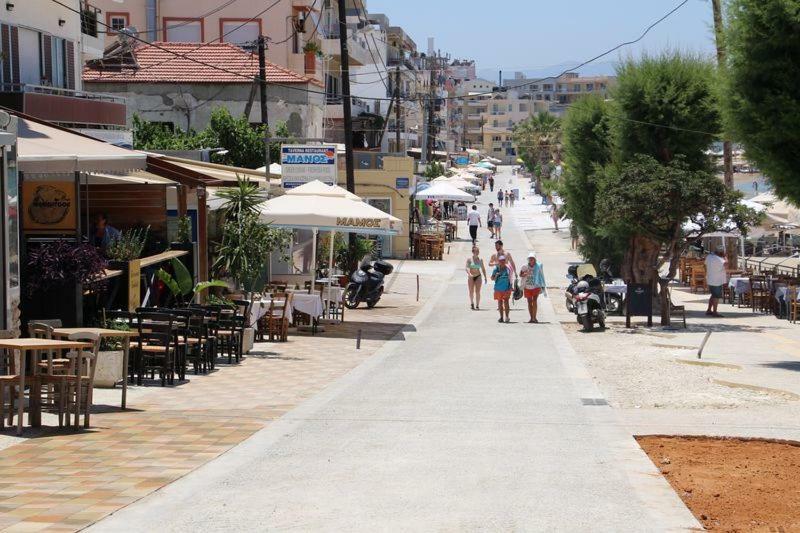 חאניה Sofia City Beach Apt. Nea Chora Chania מראה חיצוני תמונה